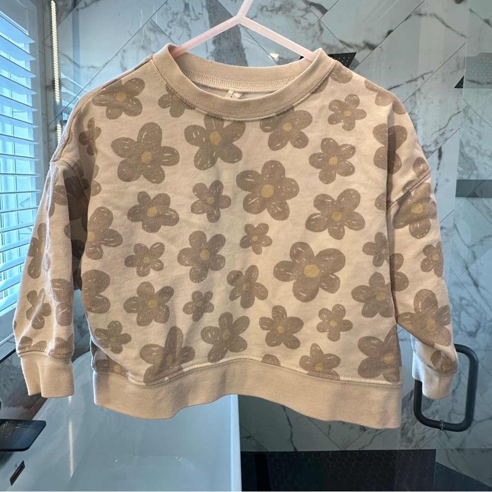 Rylee + Cru Floral Patterned Sweatshirt